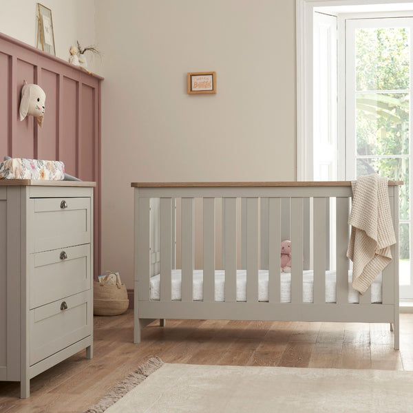 Tutti Bambini Verona 2 Piece Room Set - Dove Grey & Oak