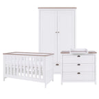 Tutti Bambini Verona 3 Piece Room Set - White & Oak