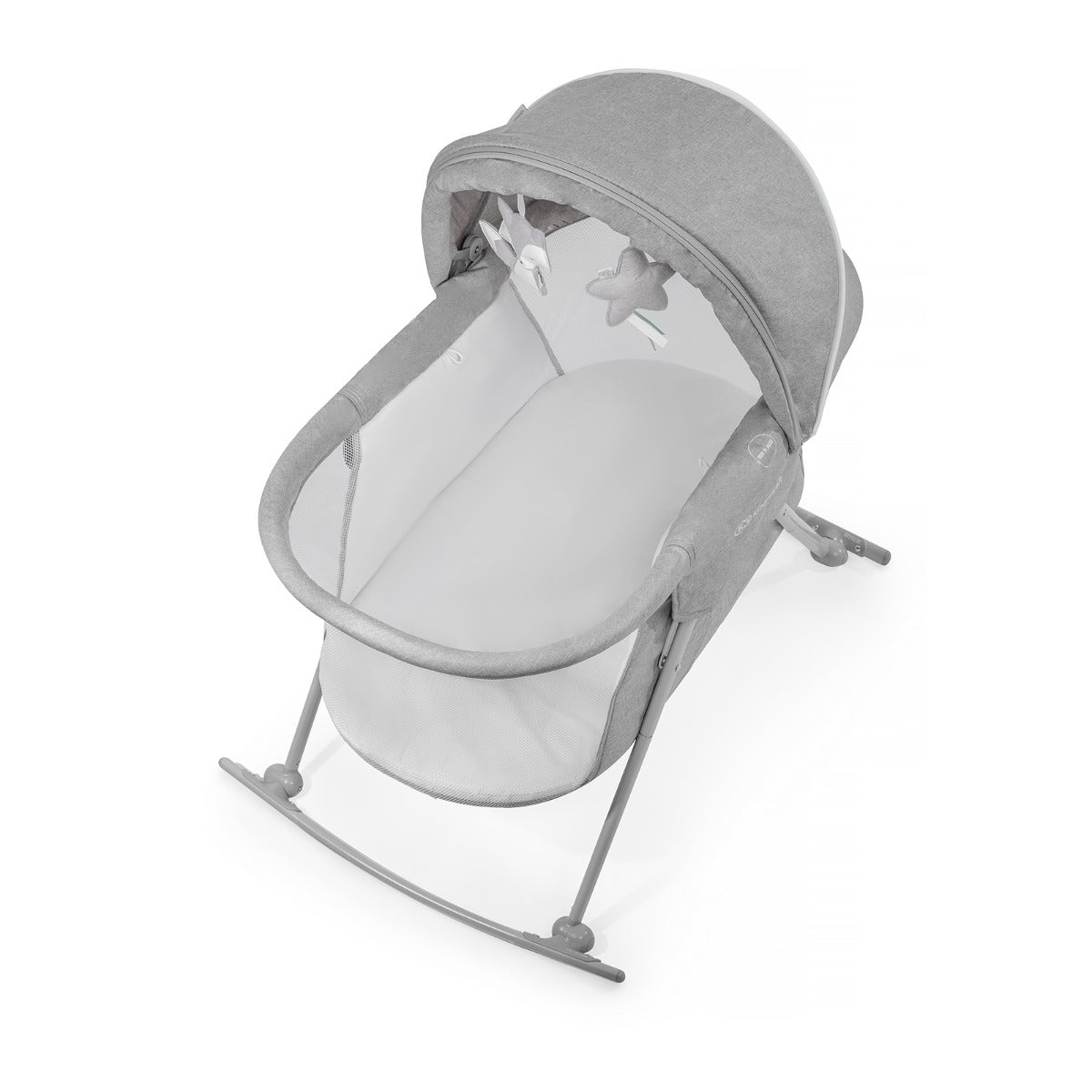 Kinderkraft Lovi 3 in 1 Baby Crib Grey