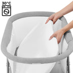 Kinderkraft Lovi 3 in 1 Baby Crib Grey