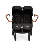 Ickle Bubba Venus Max Double Stroller- Black Tan