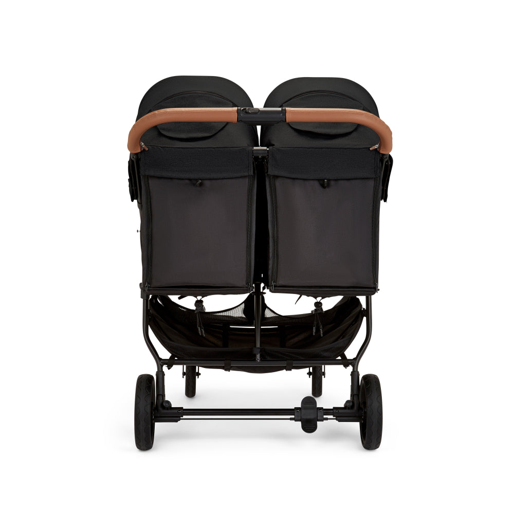 Ickle Bubba Venus Max Double Stroller- Black Tan