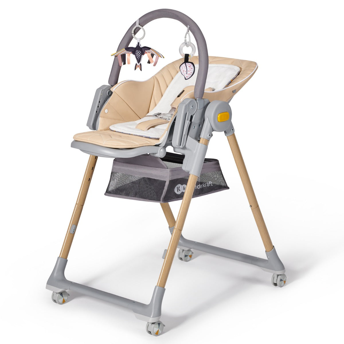 Kinderkraft LASTREE 2-in-1 Multipurpose Highchair Wood