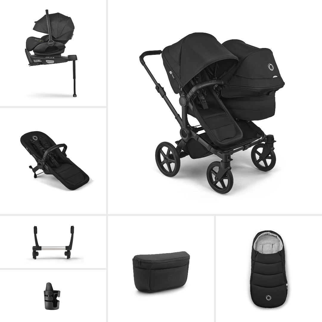 Bugaboo Donkey 6 Double Ultimate Newborn Travel Bundle