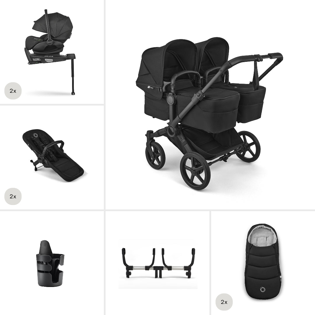 Bugaboo Donkey 6 Twin Ultimate Newborn Travel Bundle