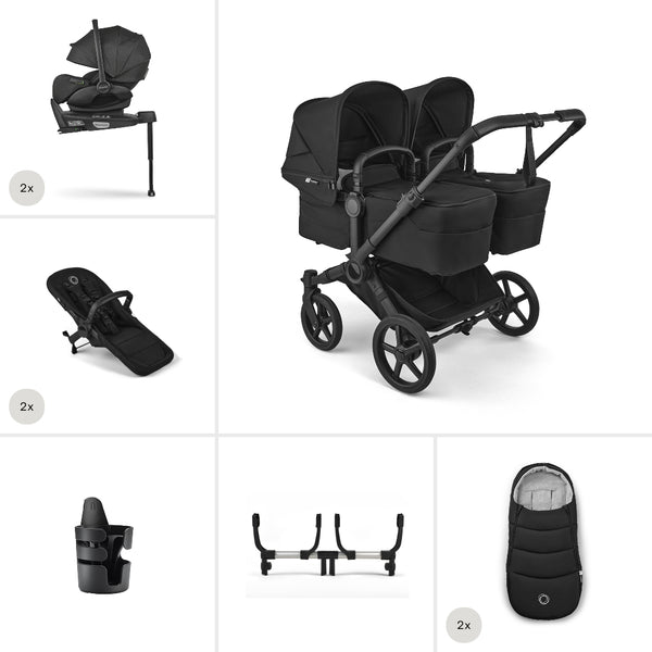 Bugaboo Donkey 6 Twin Ultimate Newborn Travel Bundle