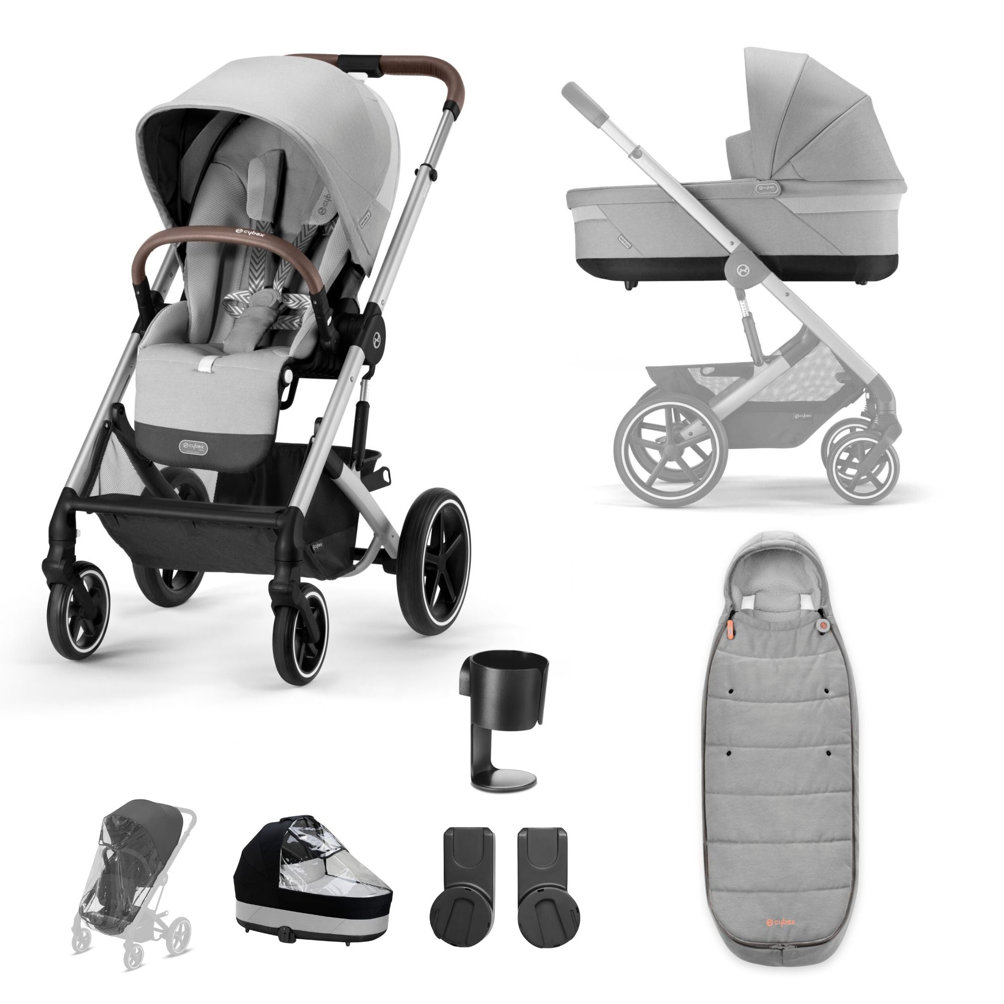 Cybex Balios S Lux 8 Piece Bundle - Stone Grey
