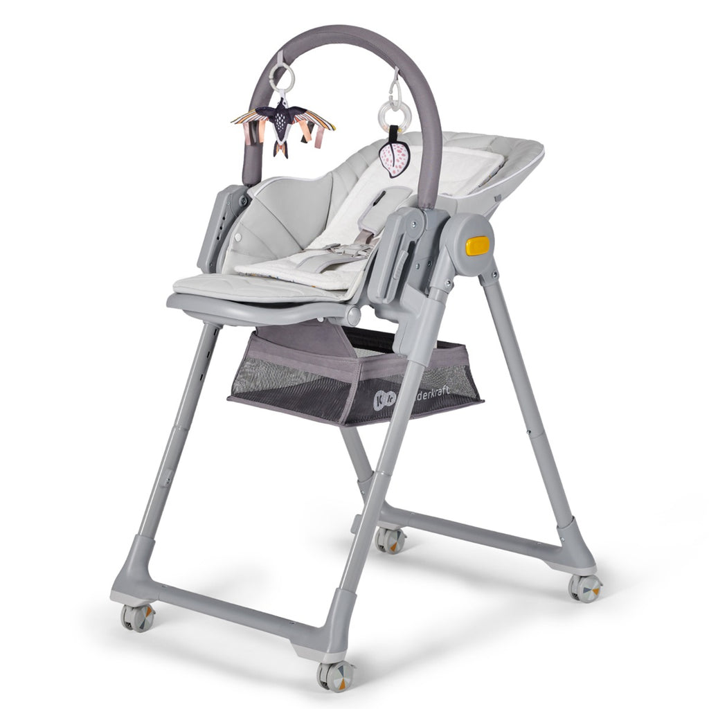 Kinderkraft LASTREE 2-in-1 Multipurpose Highchair Grey