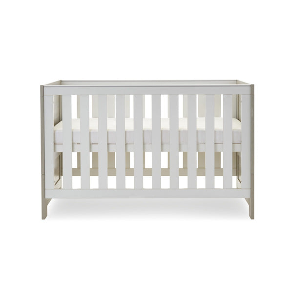 Obaby Nika Cot Bed -  Grey Wash & White