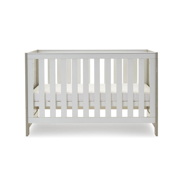 Obaby Nika Cot Bed -  Grey Wash & White
