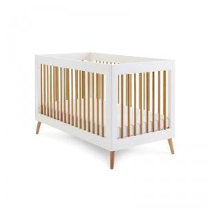 Obaby Maya Cot Bed-White With Natural