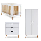 Obaby Maya 3 Piece Room Set-White With Natural