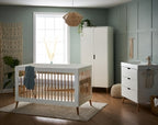 Obaby Maya 3 Piece Room Set-White With Natural