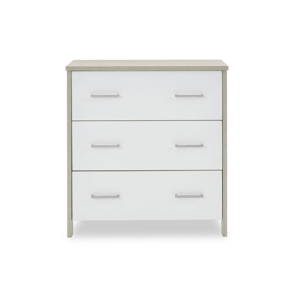 Obaby Nika 3 Piece Room Set -  Grey Wash & White
