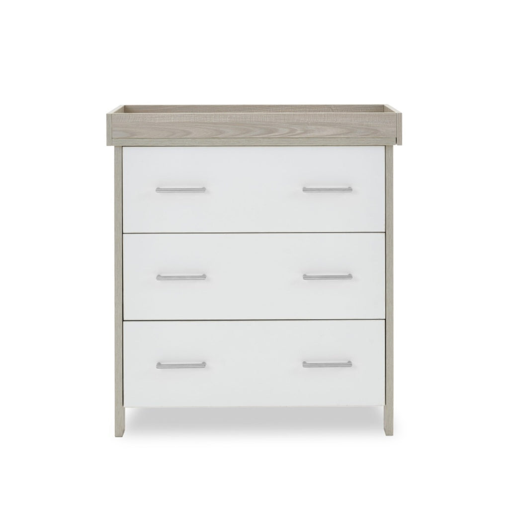 Obaby Nika 3 Piece Room Set -  Grey Wash & White