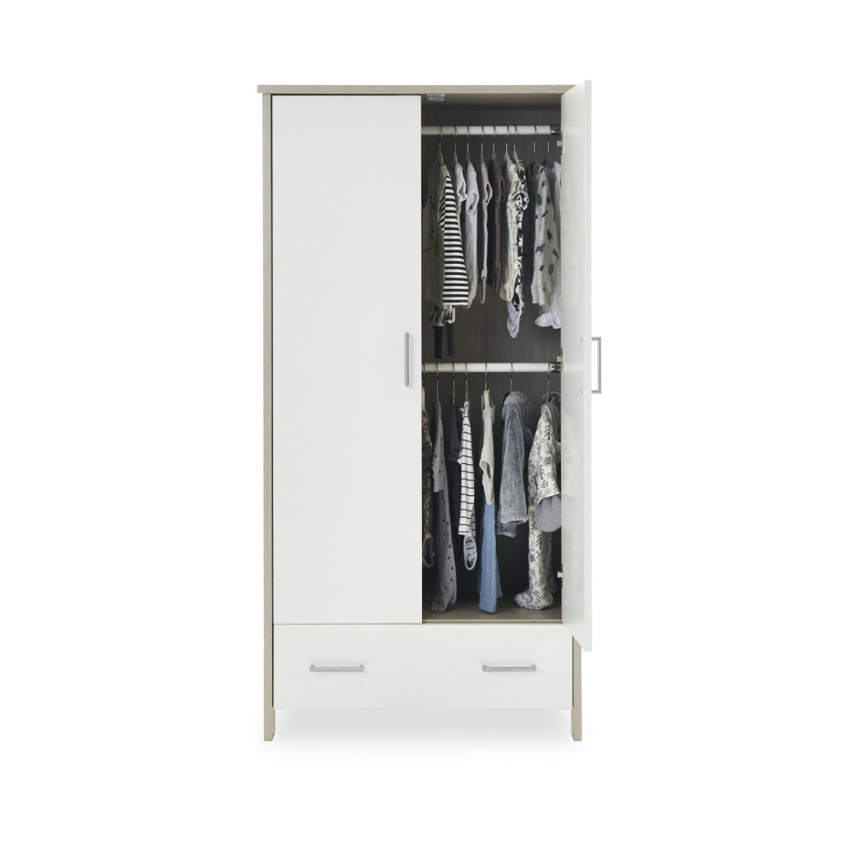 Obaby Nika 3 Piece Room Set -  Grey Wash & White