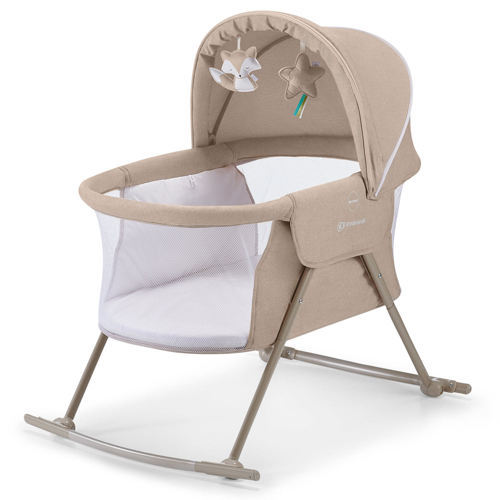 Kinderkraft Lovi 3 in 1 Baby Crib Beige