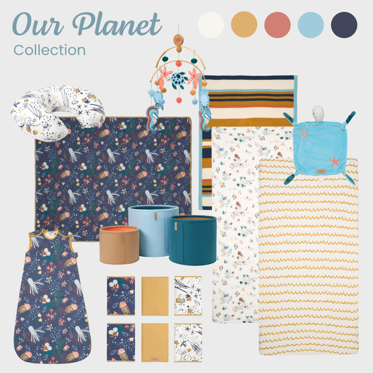 Tutti Bambini Cot & Cot Bed Coverlet - Our Planet
