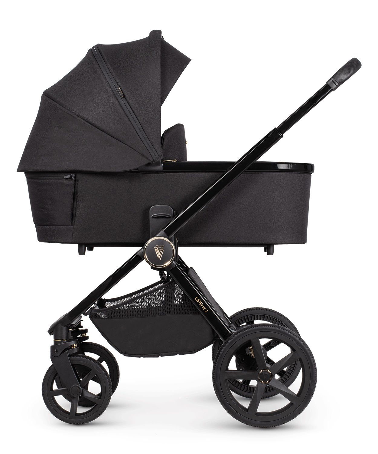 Venicci Upline 2 - 3in1 + 360 Base Complete Travel System - All Black