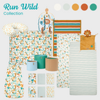 Tutti Bambini Cot Wraps 6pk - Run Wild