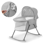 Kinderkraft Lovi 3 in 1 Baby Crib Grey