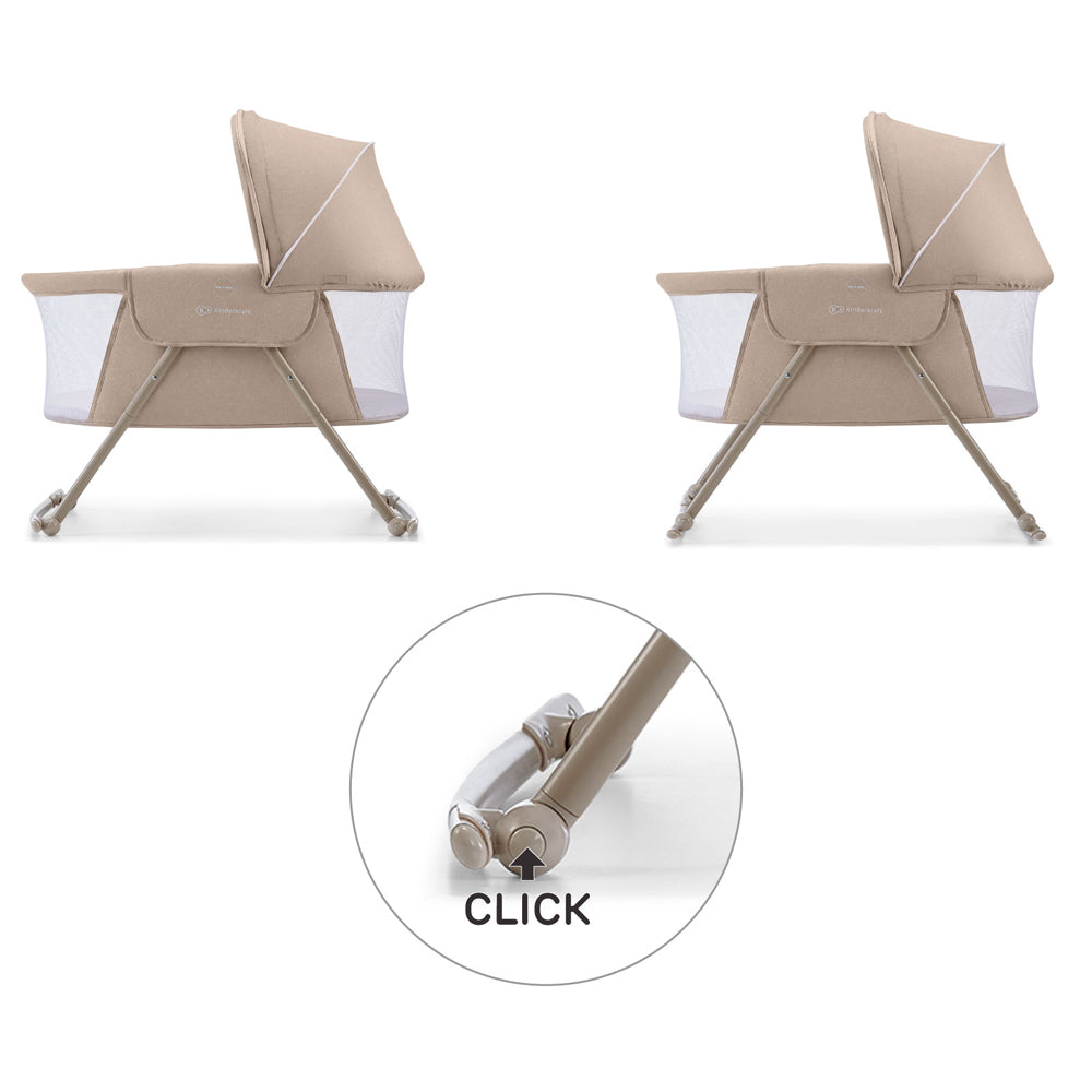 Kinderkraft Lovi 3 in 1 Baby Crib Beige