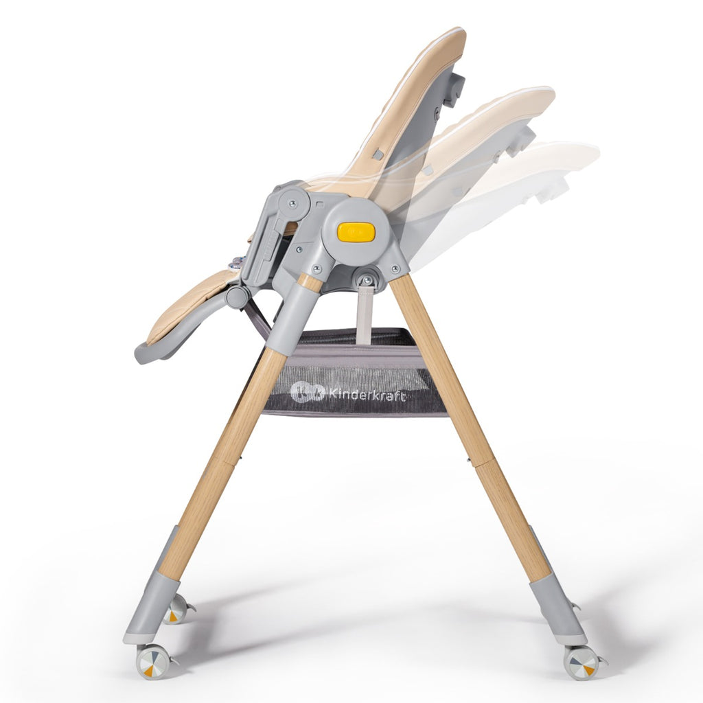 Kinderkraft LASTREE 2-in-1 Multipurpose Highchair Wood