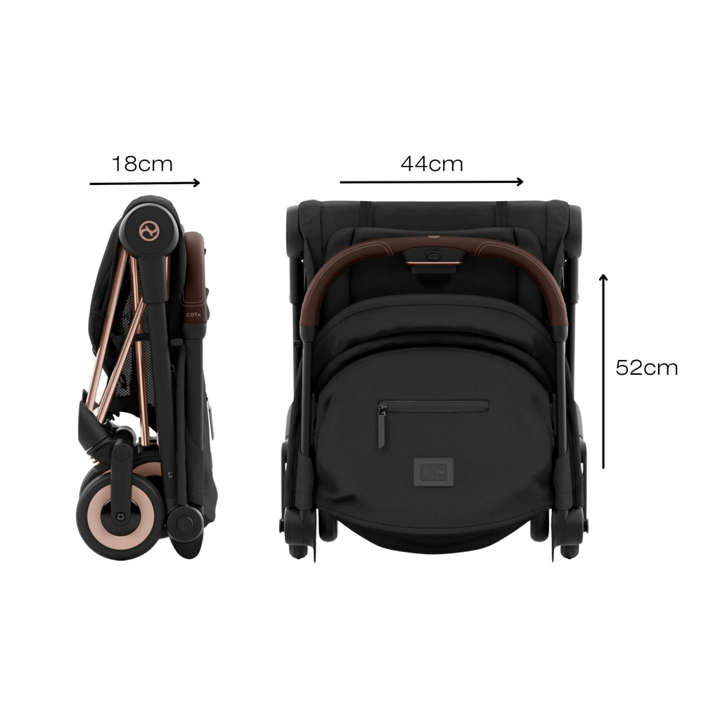 Cybex Coya Compact Stroller - Rosegold Frame