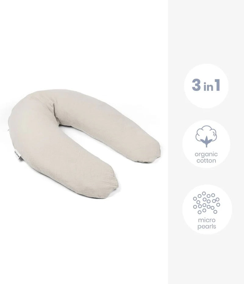 Babymoov Doomoo Comfy Big Muslin Maternity Pillow - Almond
