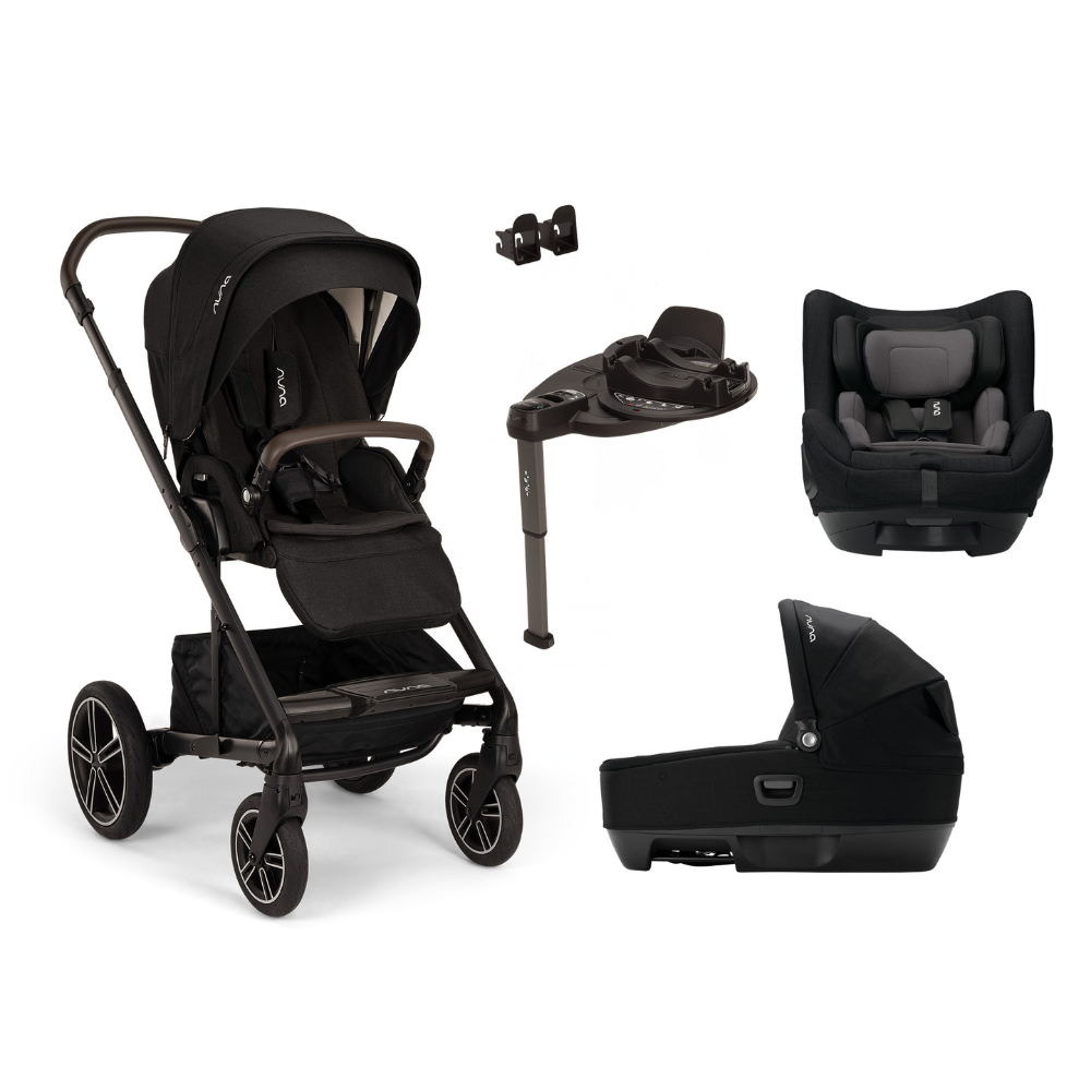Nuna MIXX next + CARI next + TODL next Travel Bundle - Caviar