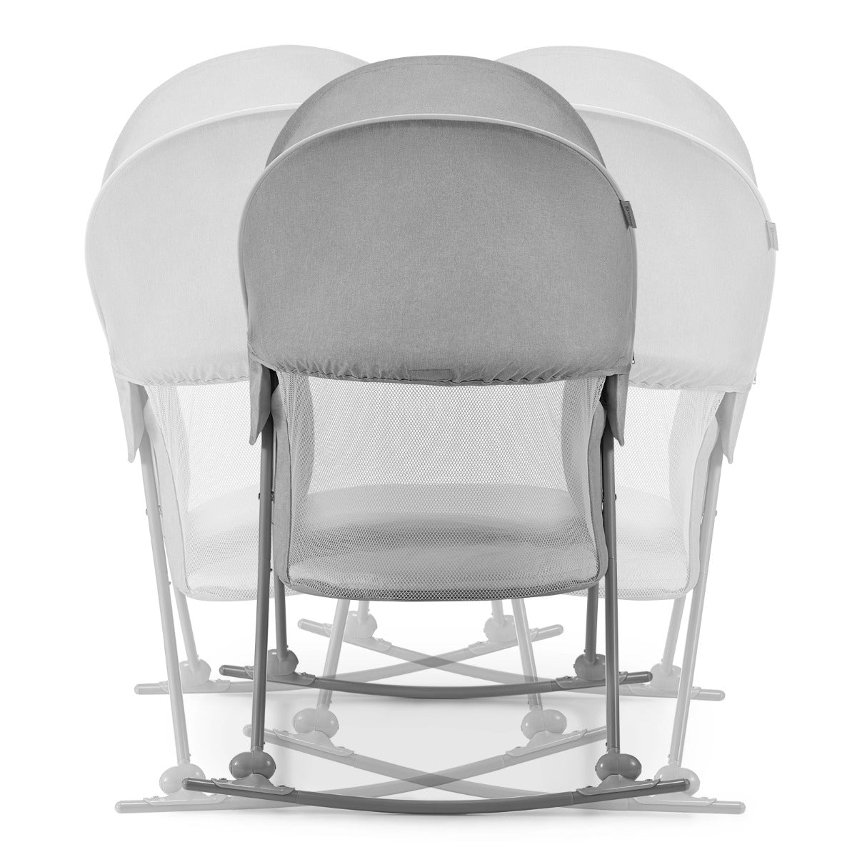 Kinderkraft Lovi 3 in 1 Baby Crib Grey