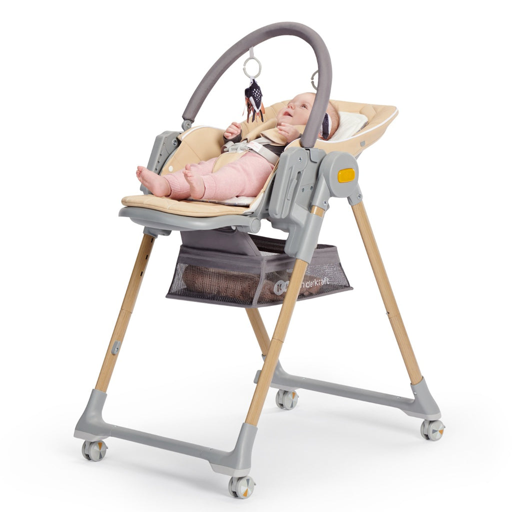 Kinderkraft LASTREE 2-in-1 Multipurpose Highchair Wood