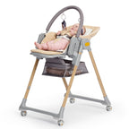 Kinderkraft LASTREE 2-in-1 Multipurpose Highchair Wood