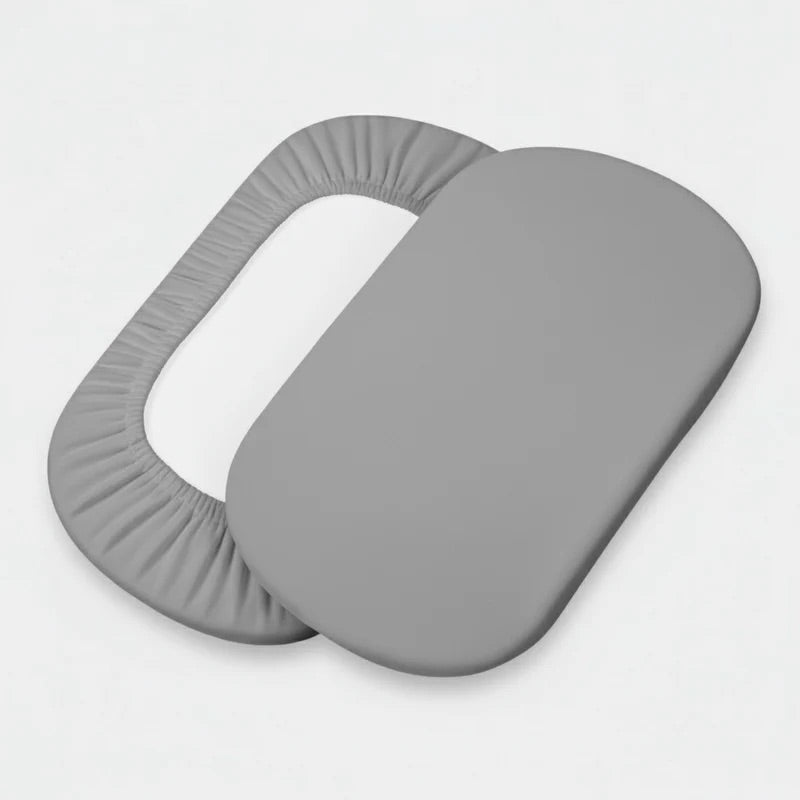 Clair de Lune 2 Pack Cotton Fitted Pram/Crib Sheets - 90 x 40 cm