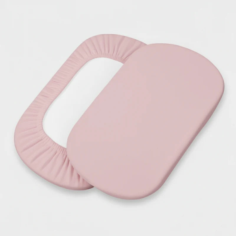 Clair de Lune 2 Pack Cotton Fitted Pram/Crib Sheets - 90 x 40 cm