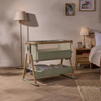 Tutti Bambini Cozee Sense Bedside Crib - Soft Walnut/Cocoa