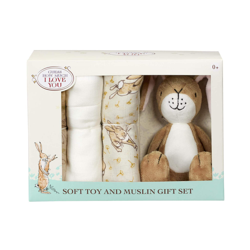 Guess How Much I Love You  Soft Toy & Muslin Set