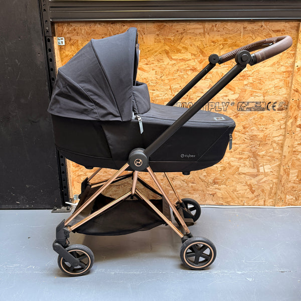 Ex-Display Cybex Mios Travel Bundle - Sepia Black (Rose Gold Frame)