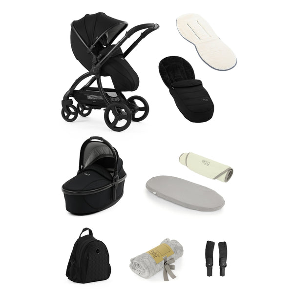 egg3 Stroller Snuggle Bundle with Carrycot and accessories