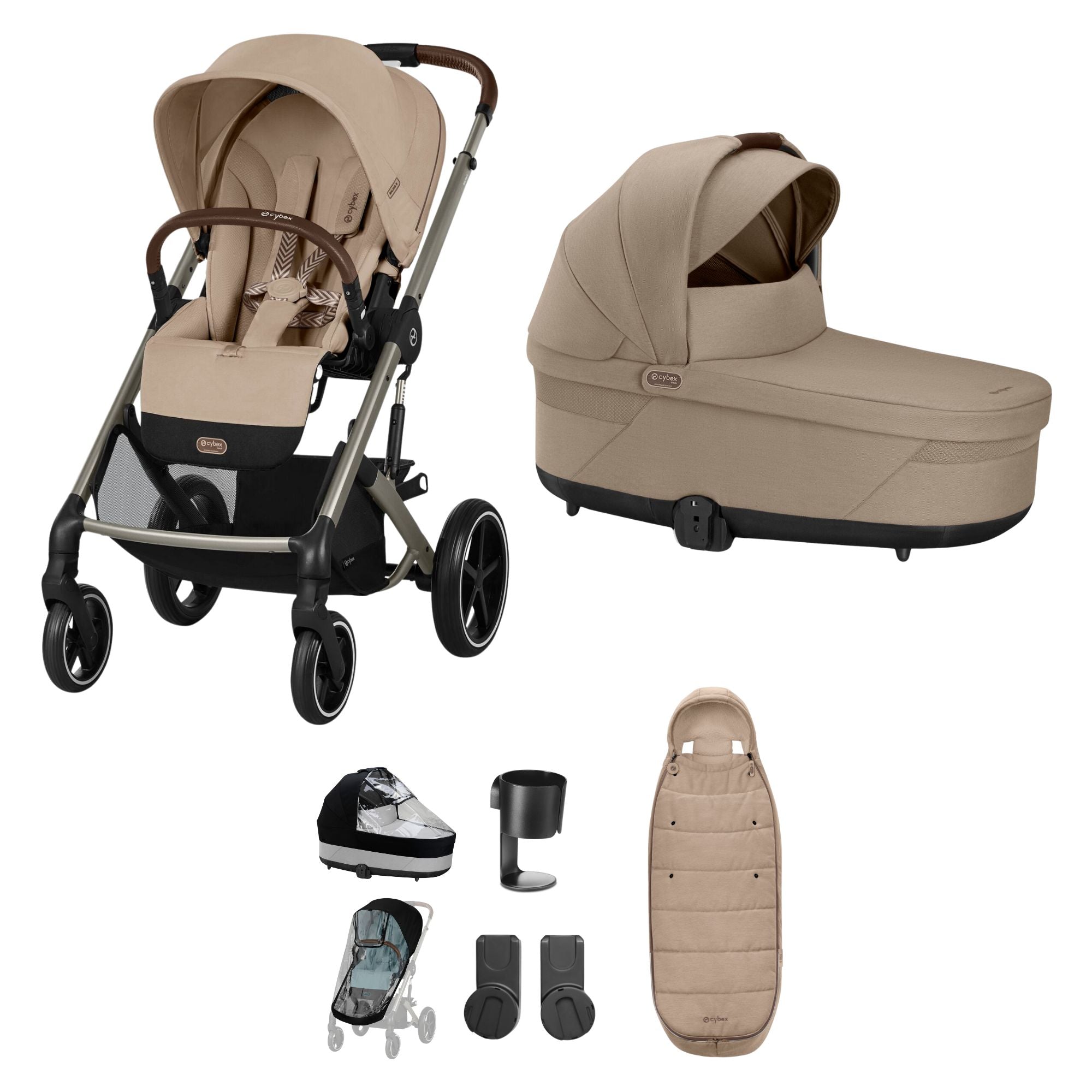 Cybex Balios S Lux 8 Piece Bundle - Almond Beige