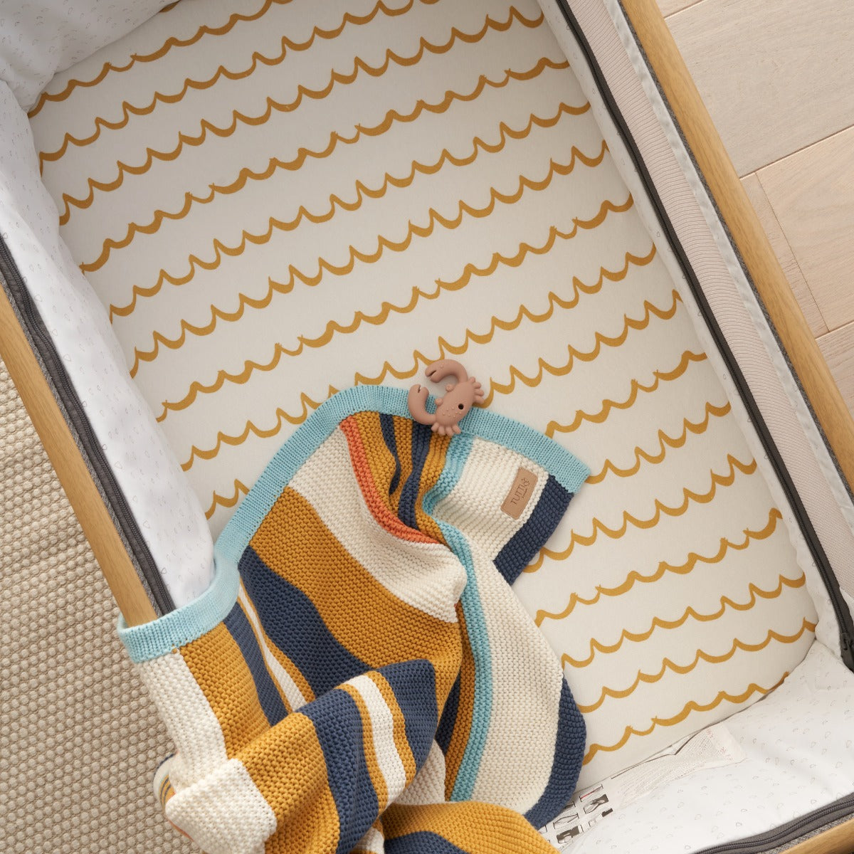 Tutti Bambini Bedside Crib Fitted Sheets 2pk - Our Planet