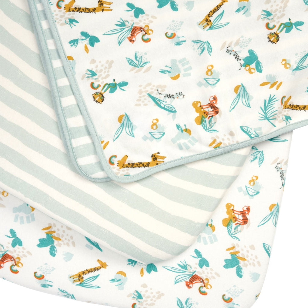 Tutti Bambini Bedside Crib Starter Pack - Run Wild
