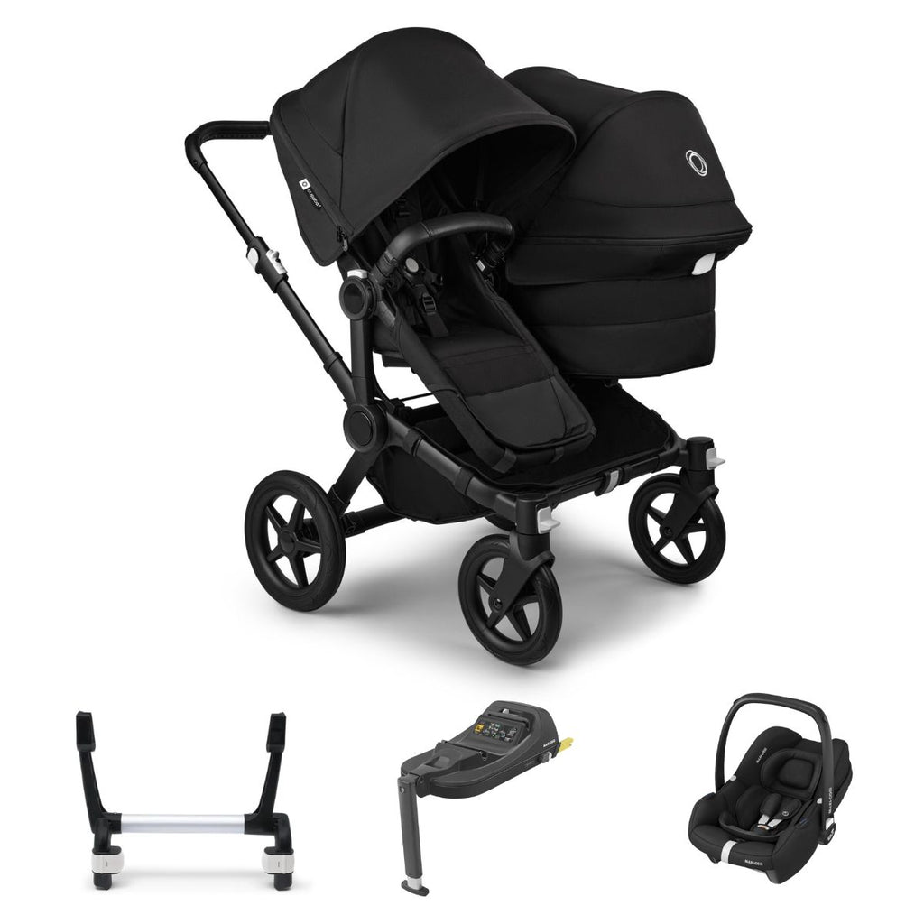 Bugaboo Donkey 5 Duo with Maxi-cosi Cabriofix isize car seat and base