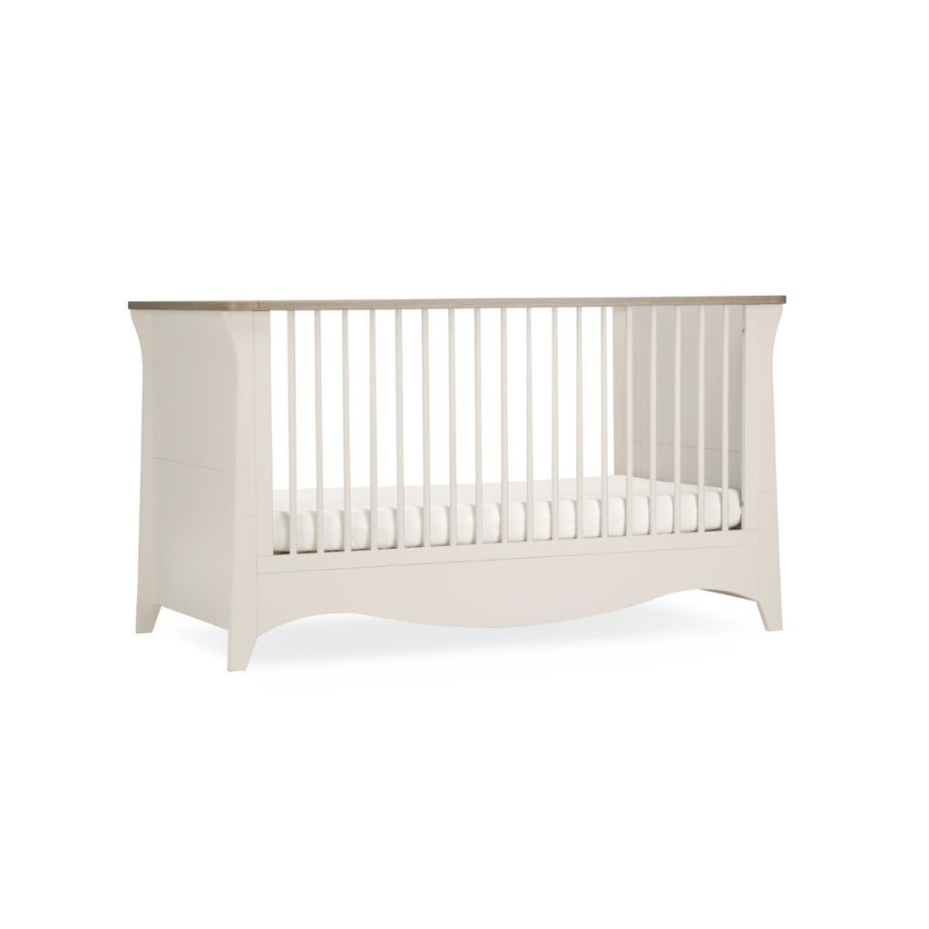 CuddleCo Clara Cot Bed - Cashmere & Ash