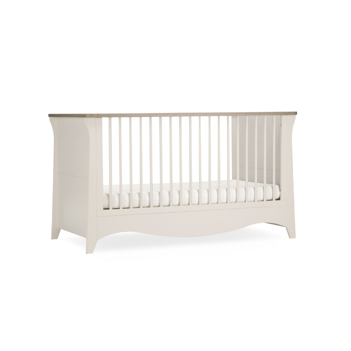 CuddleCo Clara Cot Bed - Cashmere & Ash