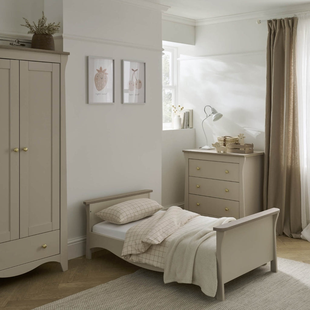CuddleCo Clara 2 Piece Nursery Furniture Set - Cashmere & Ash