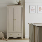 CuddleCo Clara 2 Door Double Wardrobe - Cashmere & Ash