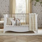Cuddleco Clara 3 Piece Nursery Furniture Set - White & Ash