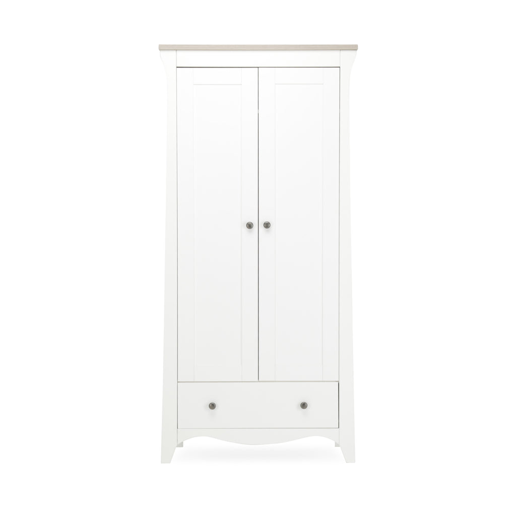Cuddleco Clara Wardrobe - White & Ash