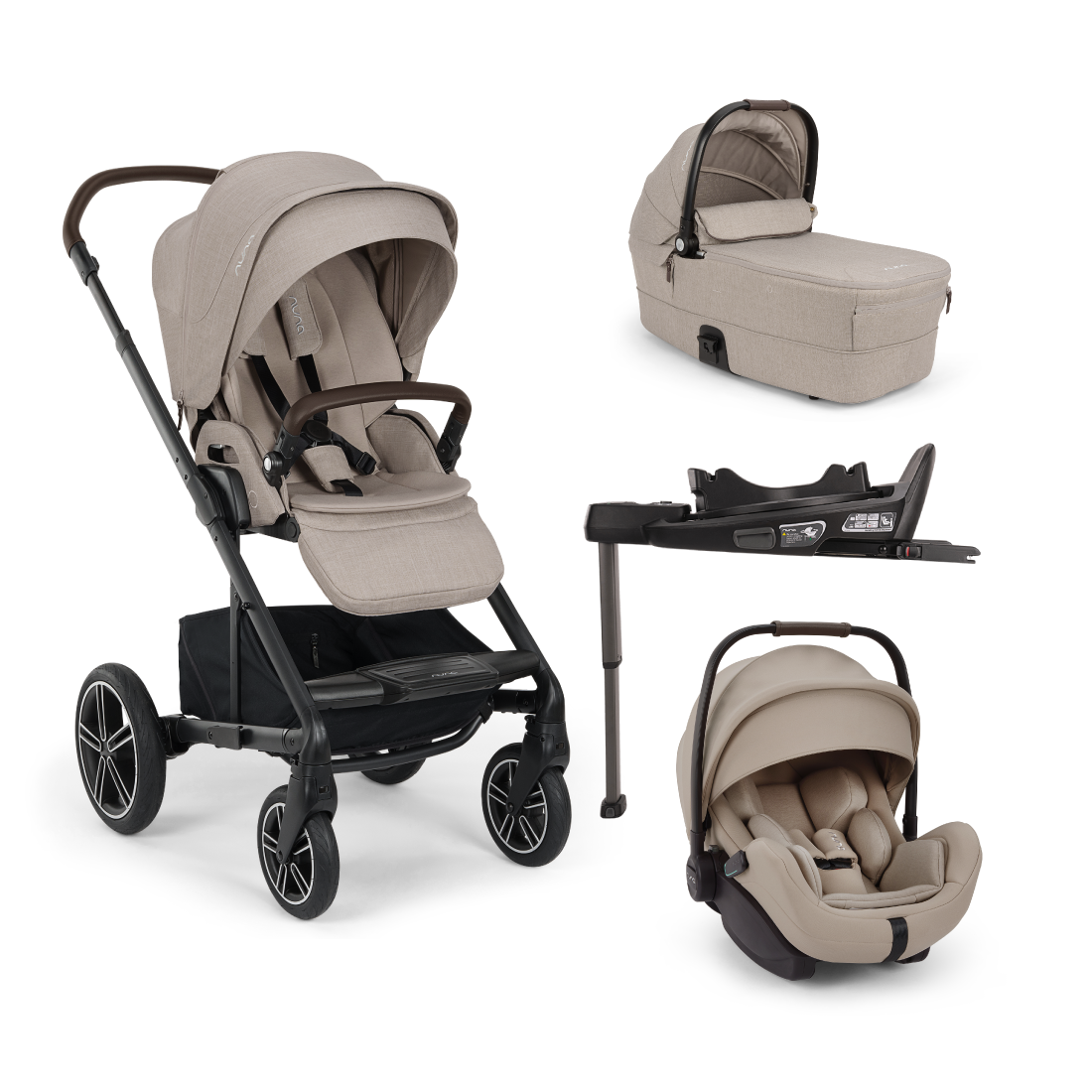 Nuna MIXX Next with ARRA Flex & Base Curv Travel  System Bundle